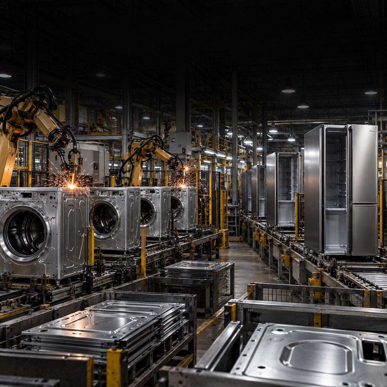 Metal household appliances manufacturing